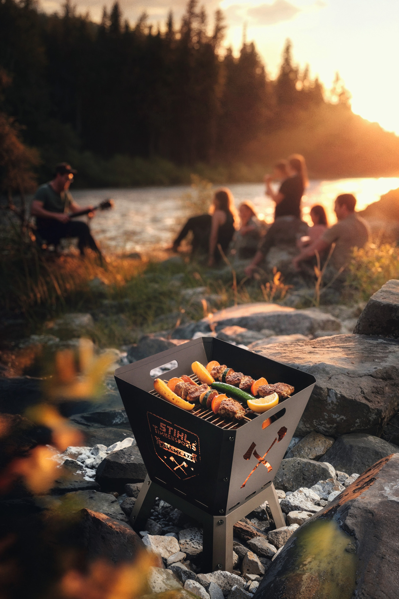 Feuerkorb mit Grill TIMBERSPORTS®