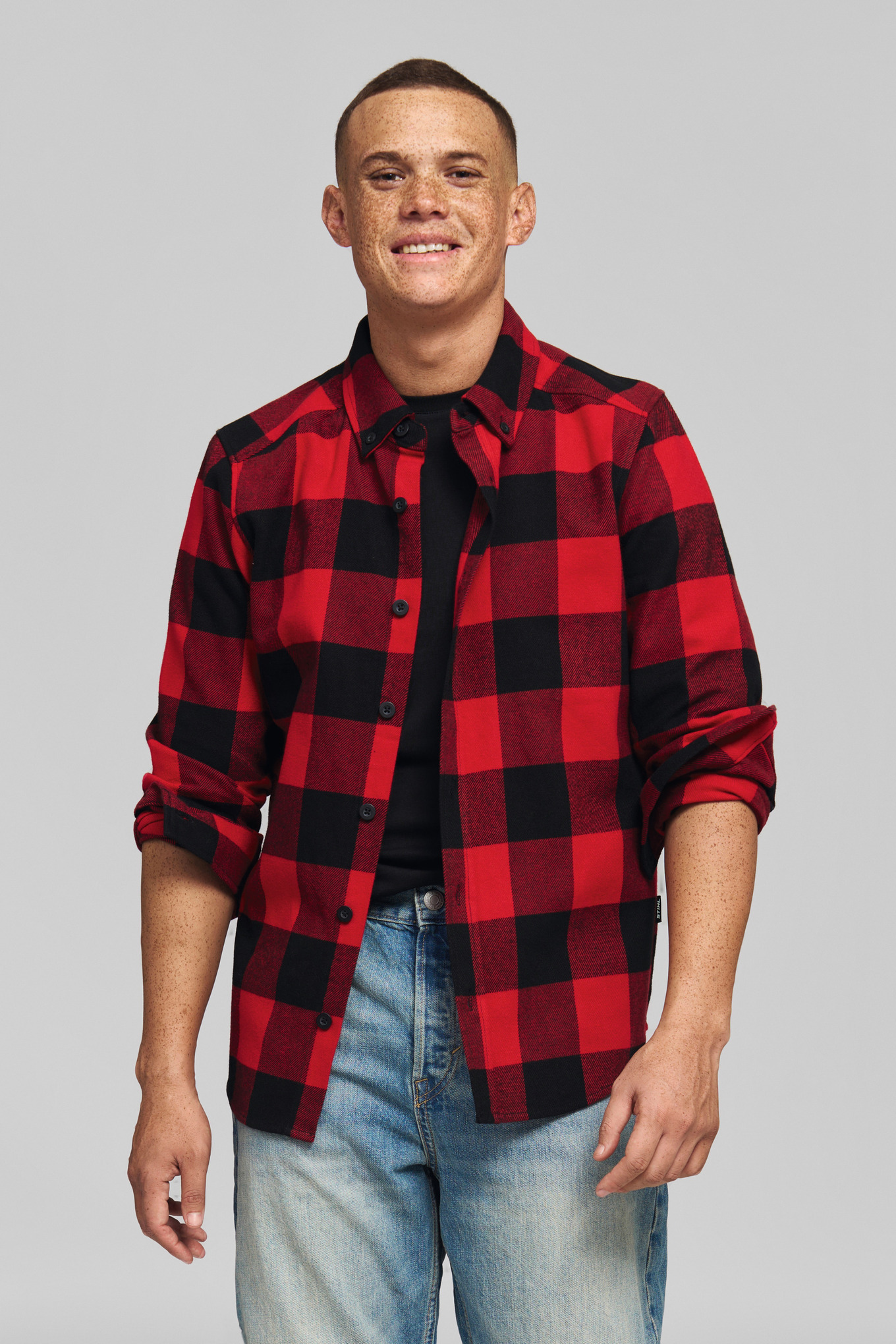 Hemd PLAID RED BLACK