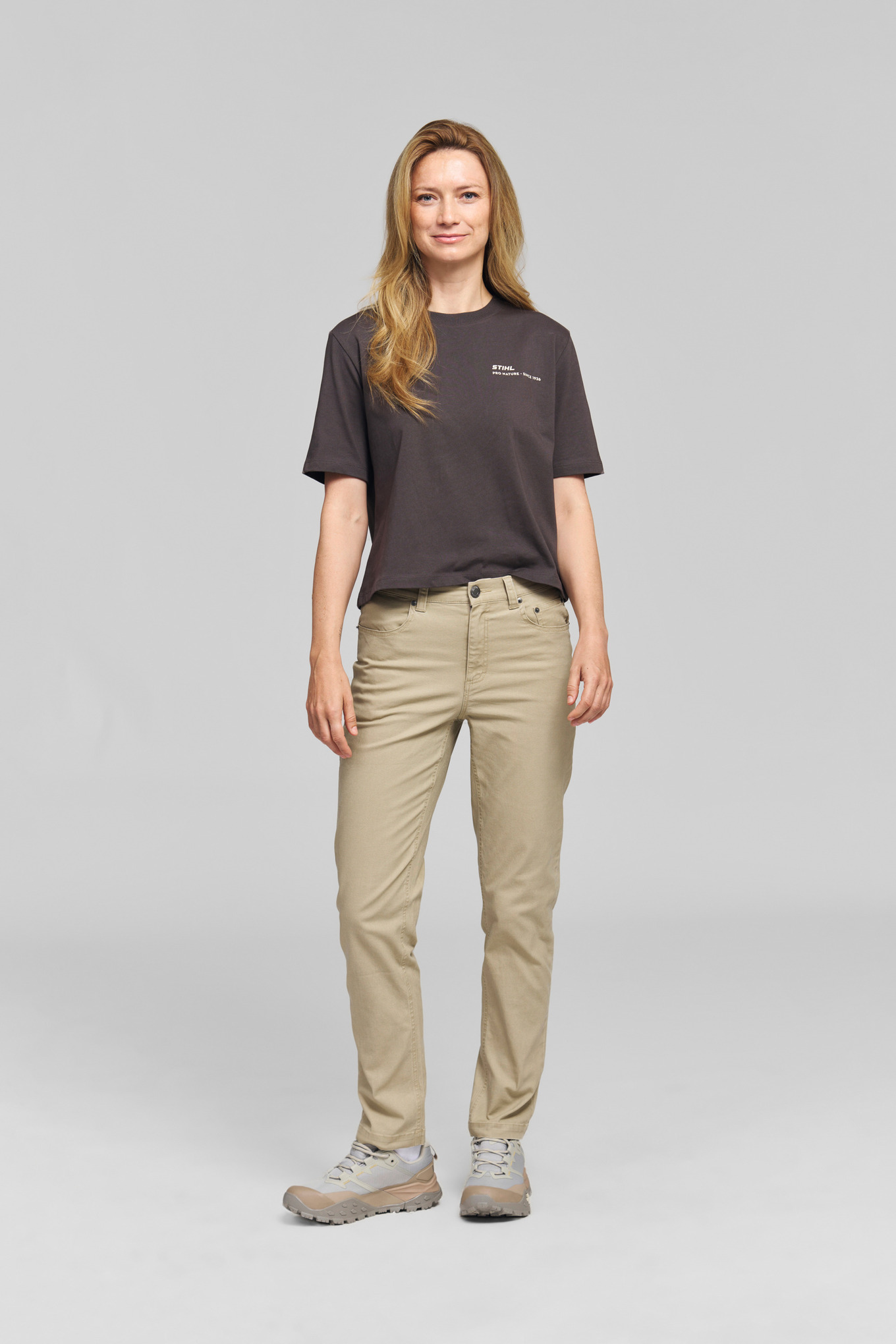 T-Shirt Damen TREE CIRCLE Grau