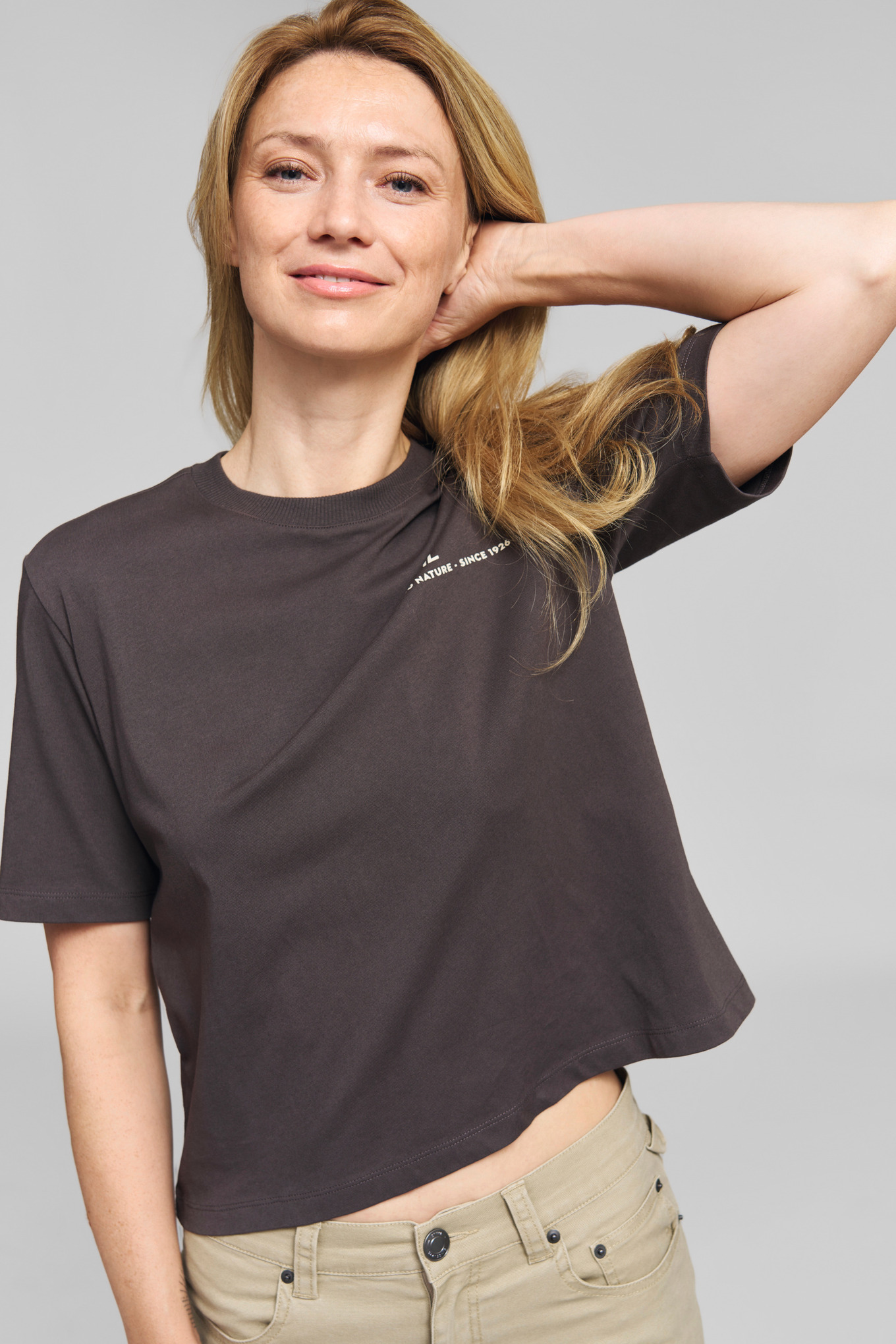 T-Shirt Damen TREE CIRCLE Grau