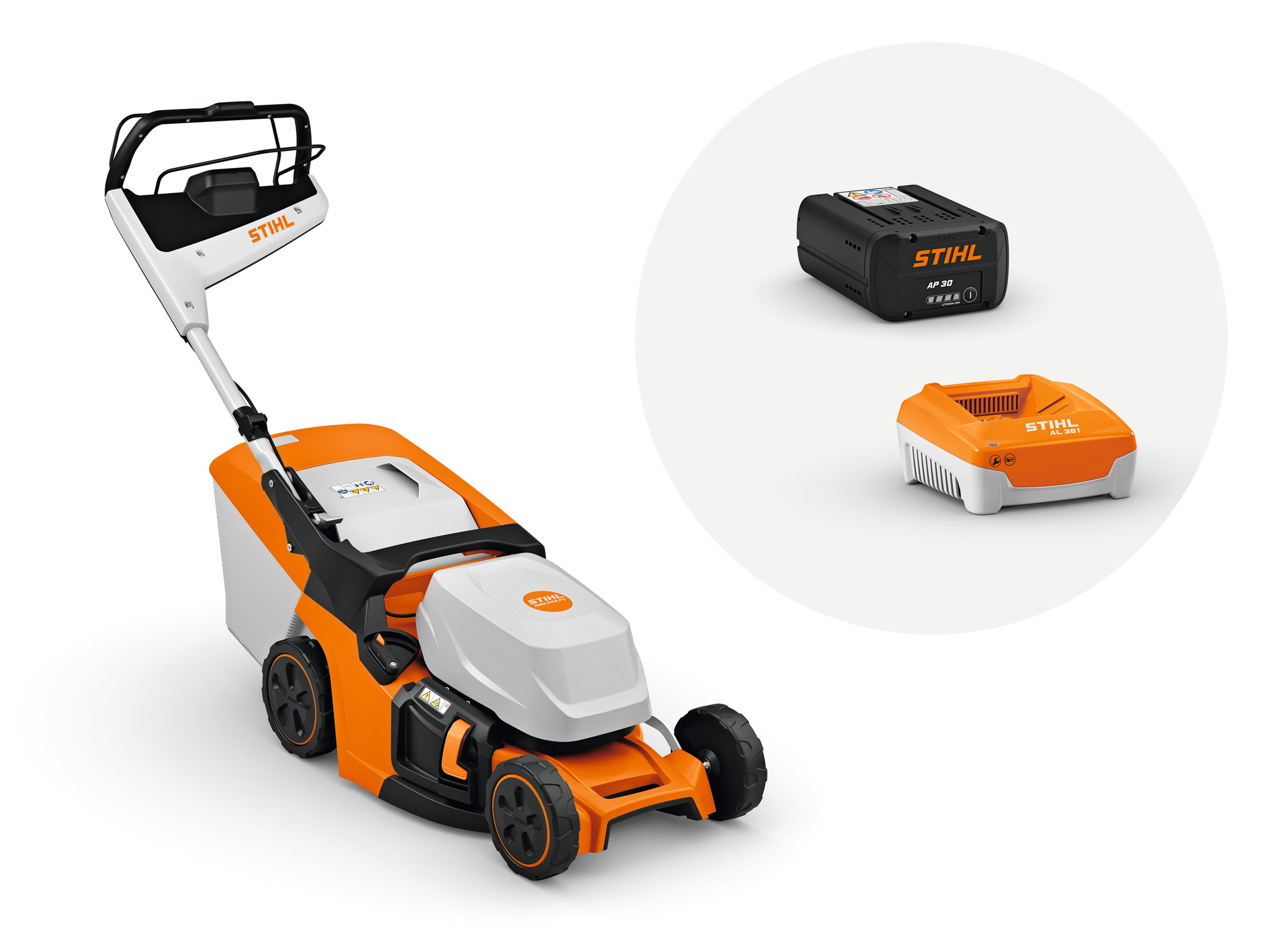 RMA 443 PV mit Akku AP 30 und Ladegerät AL 301