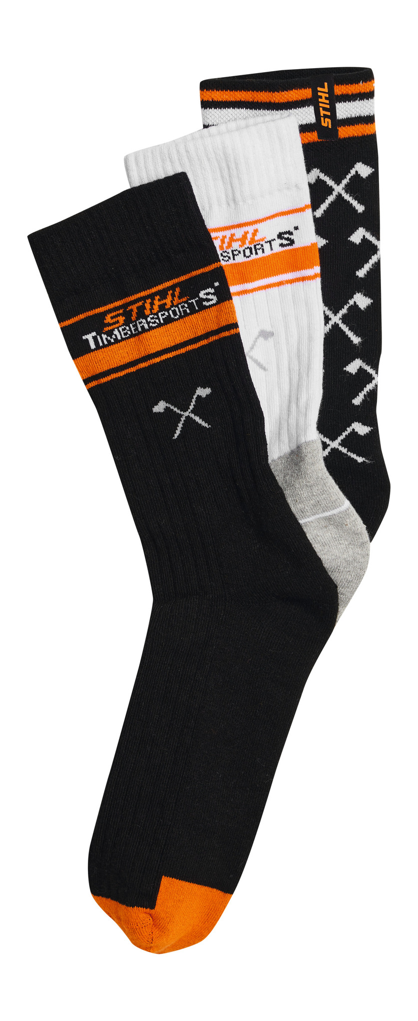 Socken 3er Set TIMBERSPORTS® Schwarz / Weiß