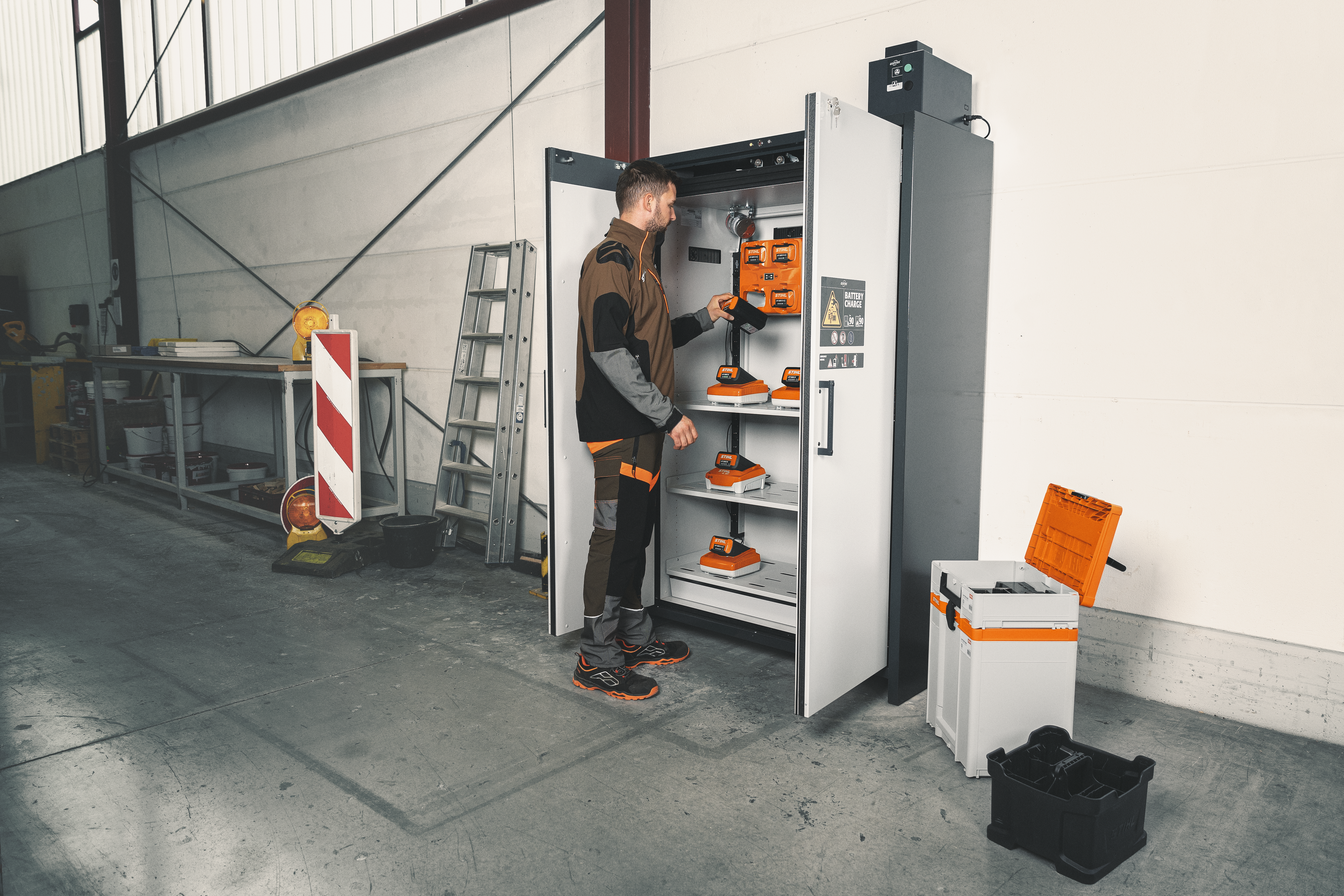 Illustration einer ladenden Batterie