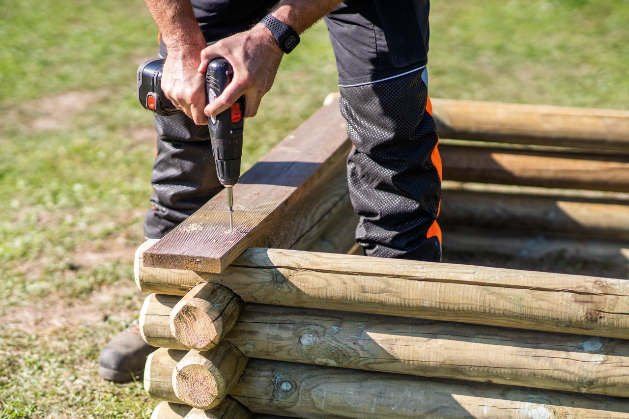Sandkasten selbst bauen